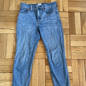 J Crew 9” High Rise Toothpick Jean